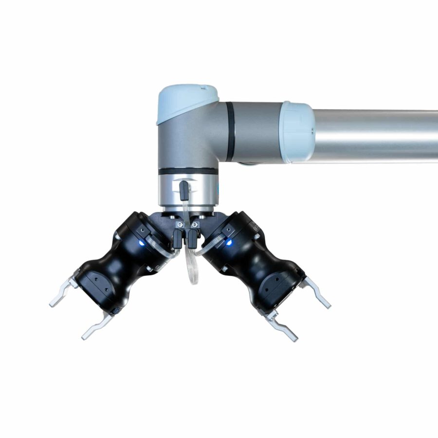 Doppelgreifer Robotiq mit 2 Hand-E als Y-Greifer